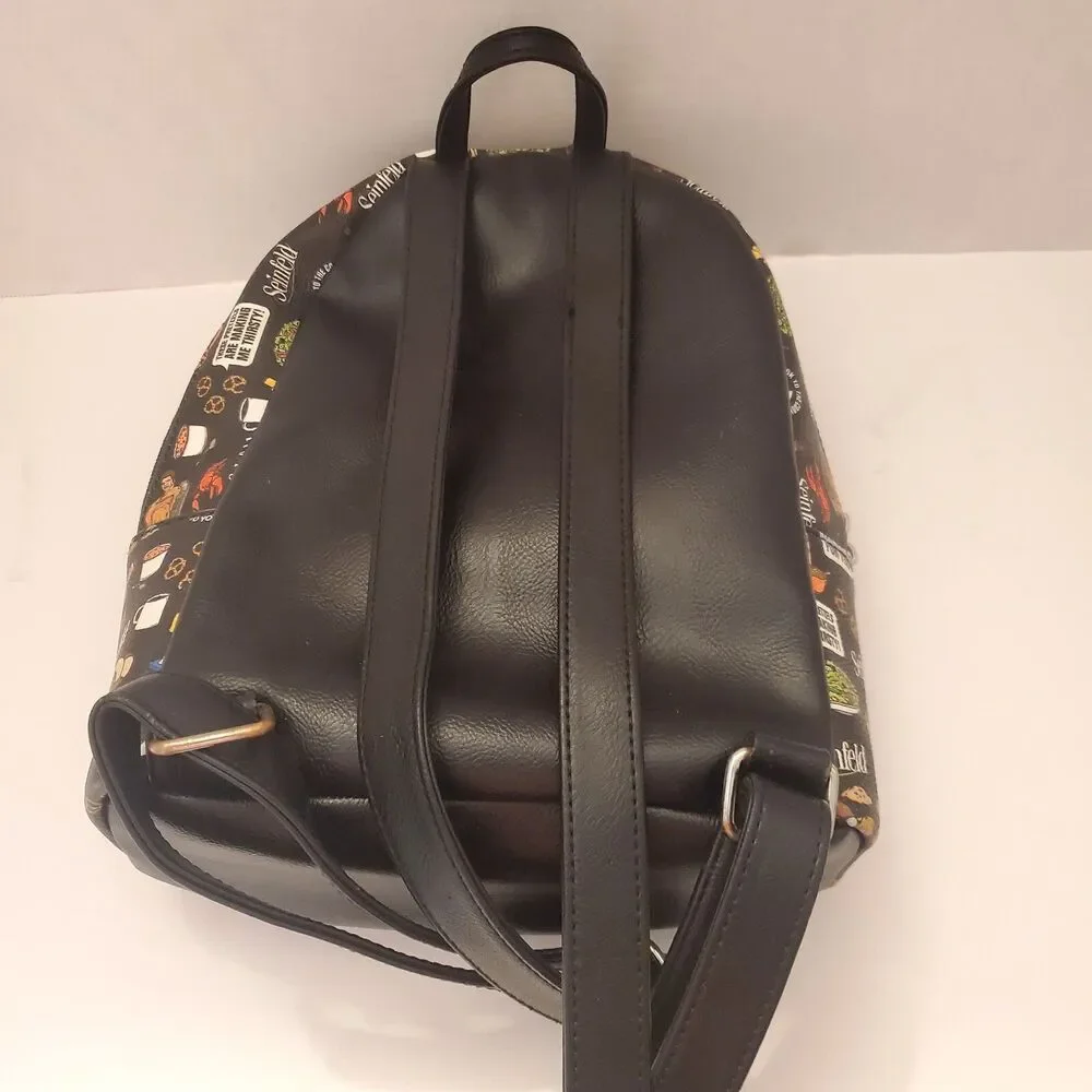 Funko Seinfeld Faux Vegan Leather Small Backpack, Jerry Seinfeld, Sitcom, Comedy